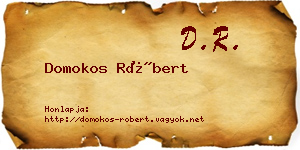Domokos Róbert névjegykártya